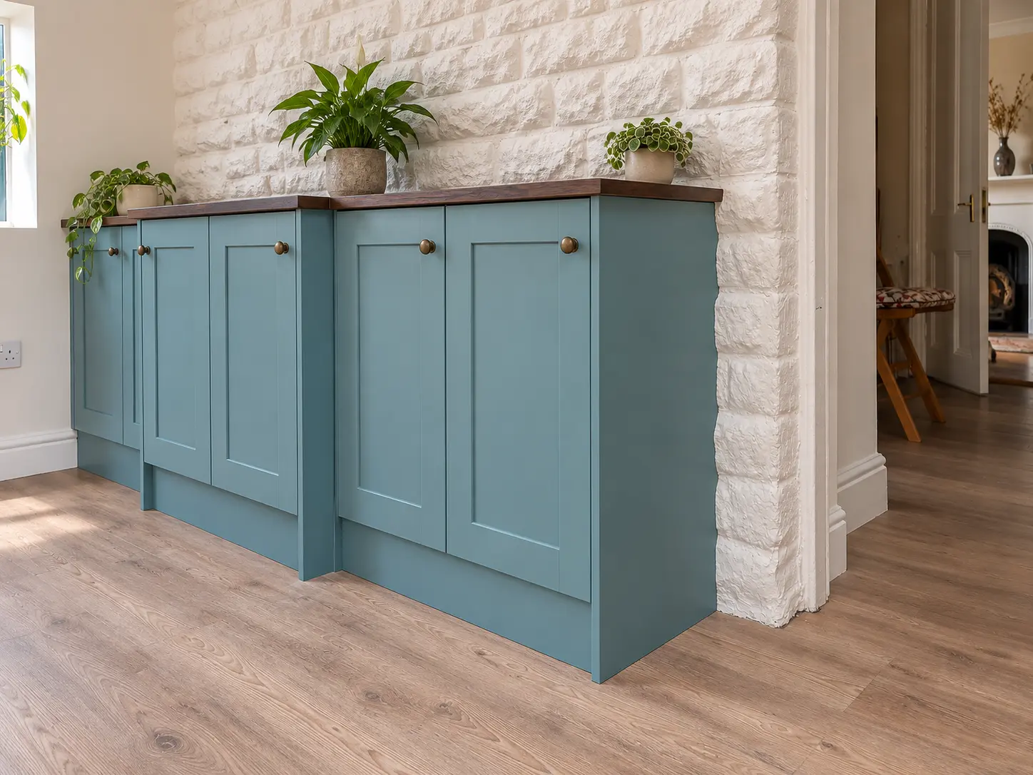 Bespoke sideboard with fitted cabinetry and storage